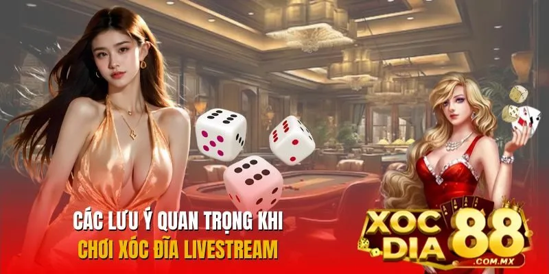 Lưu ý khi tham gia xóc đĩa livestream Lưu ý khi tham gia xóc đĩa livestream